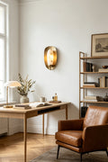 Arc Shield Alabaster Wall lamp