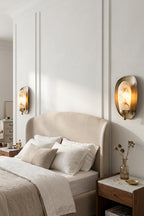 Arc Shield Alabaster Wall lamp