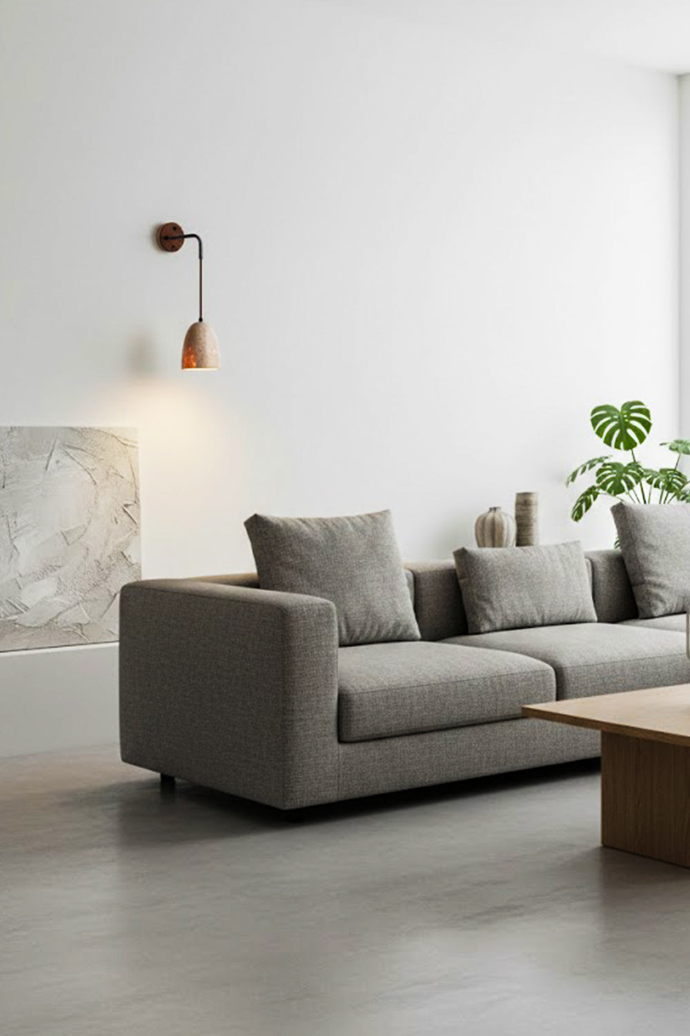 Arched Travertine Wall Light