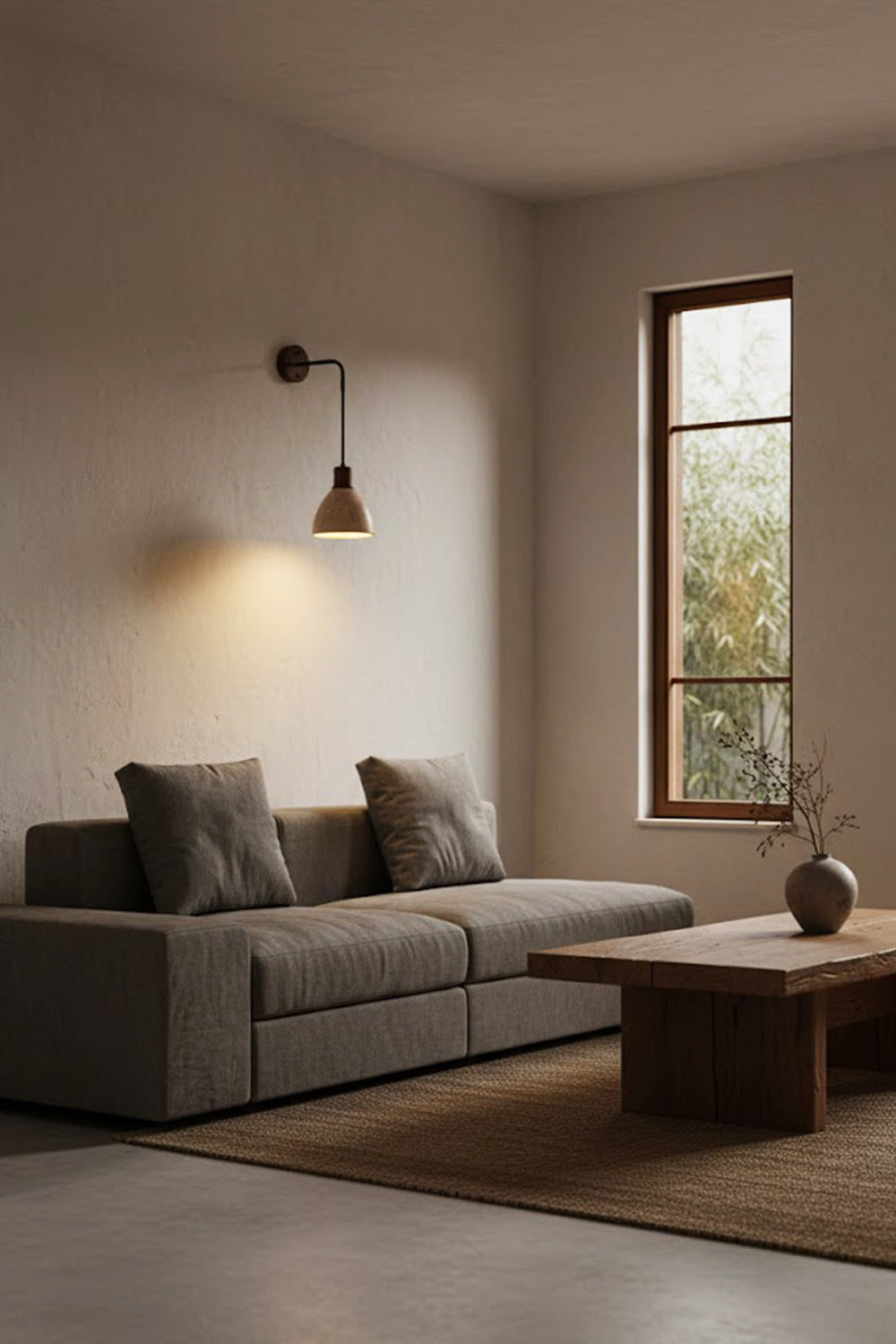 Arched Travertine Wall Light