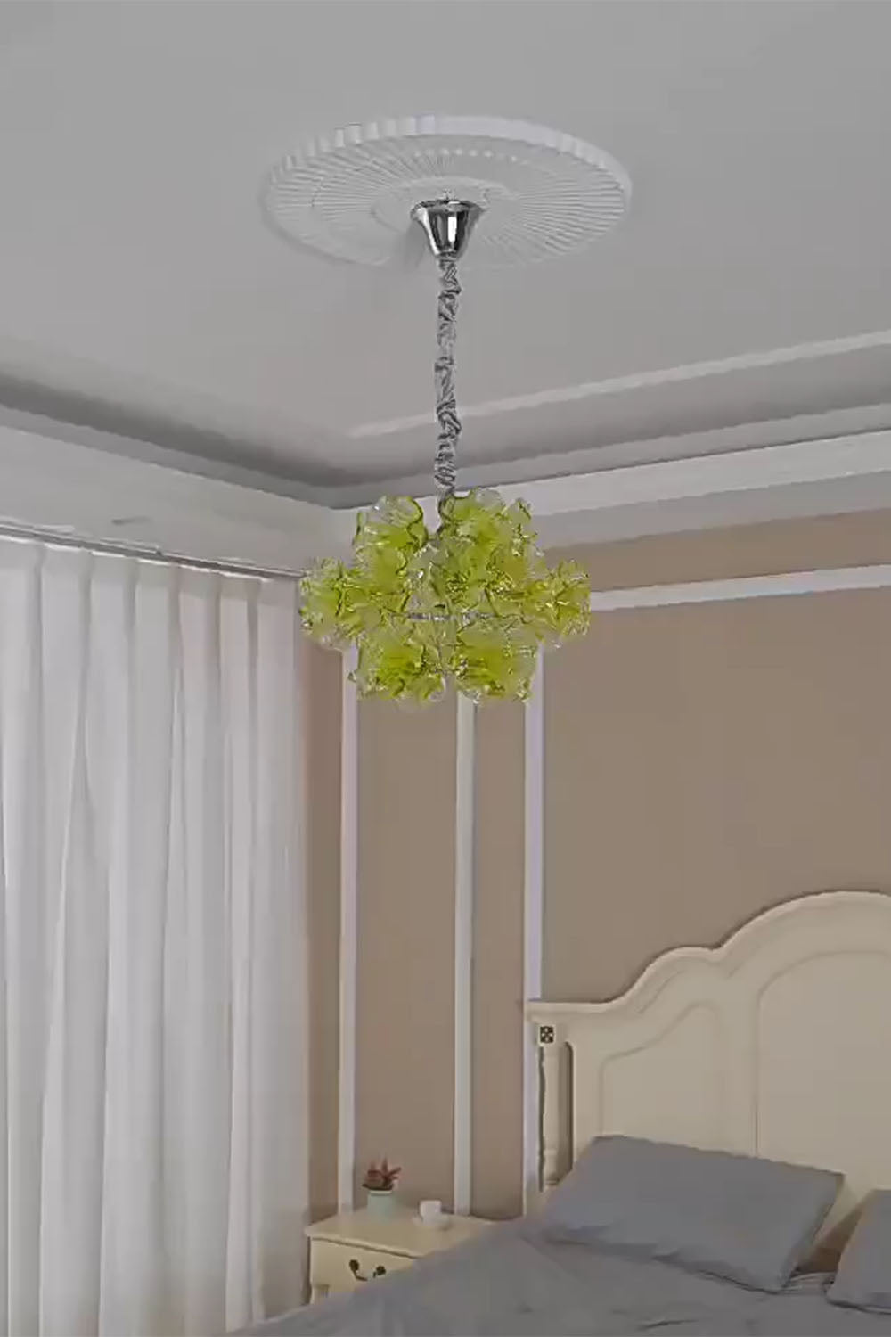 Art flower-shaped Glass Chandelier