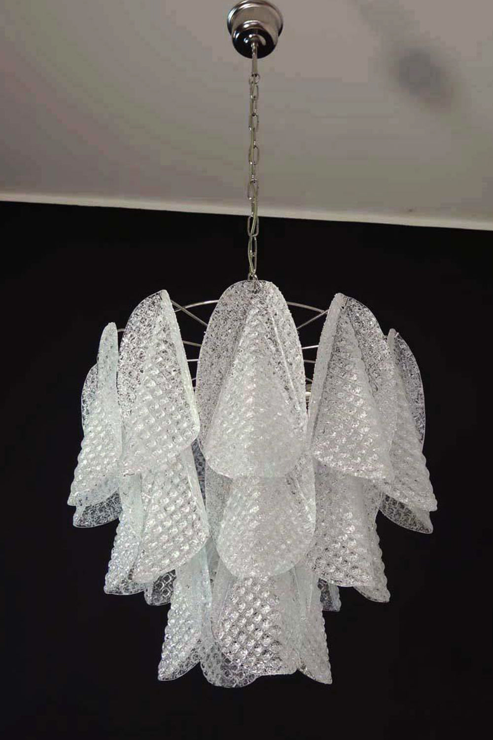 Art Glass Leaf Chandelier