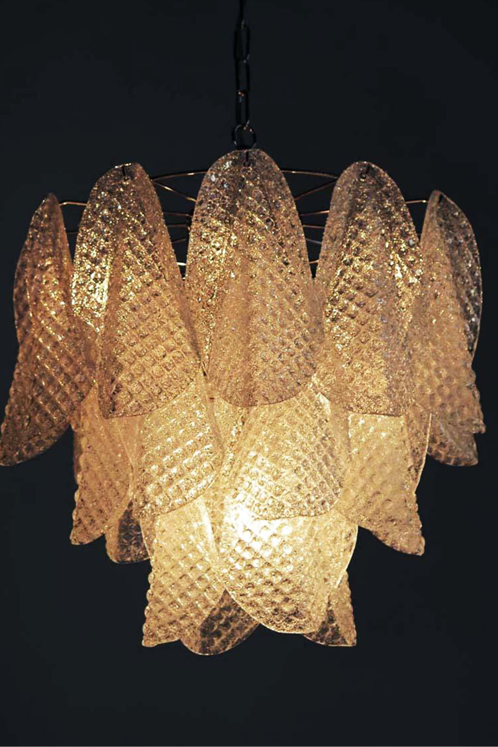 Art Glass Leaf Chandelier