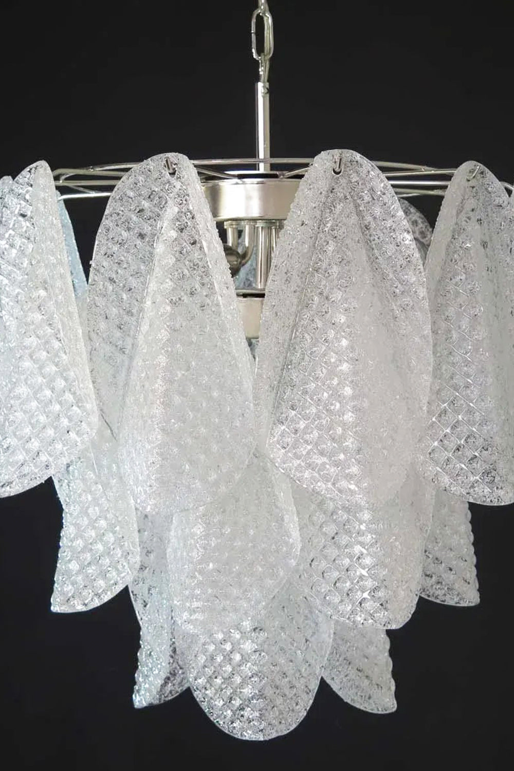 Art Glass Leaf Chandelier