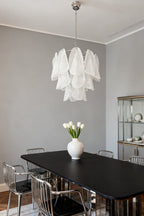 Art Glass Leaf Chandelier