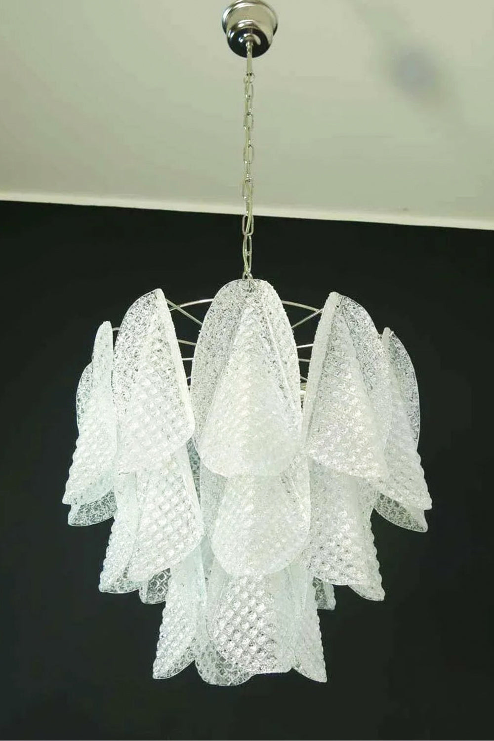 Art Glass Leaf Chandelier