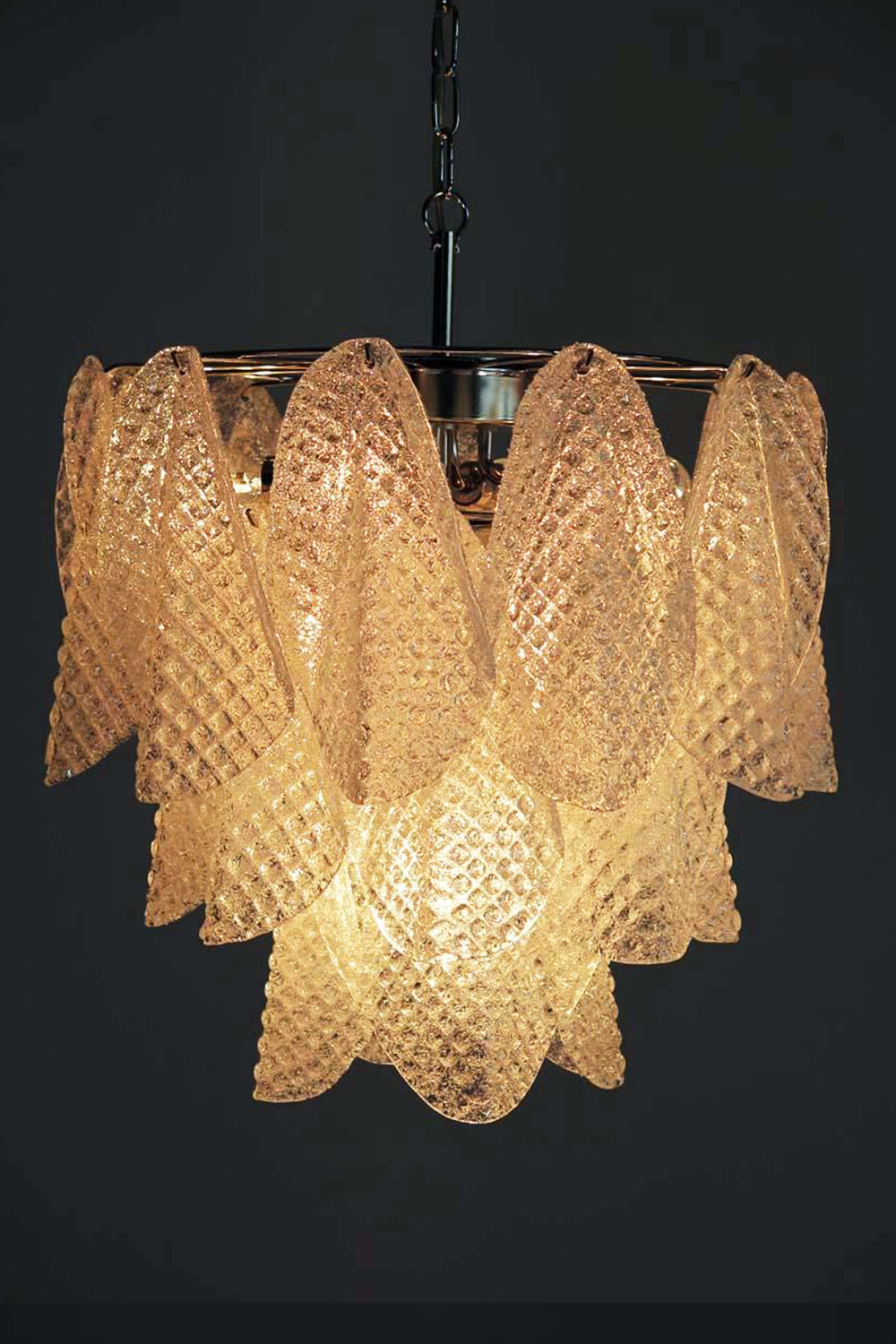 Art Glass Leaf Chandelier