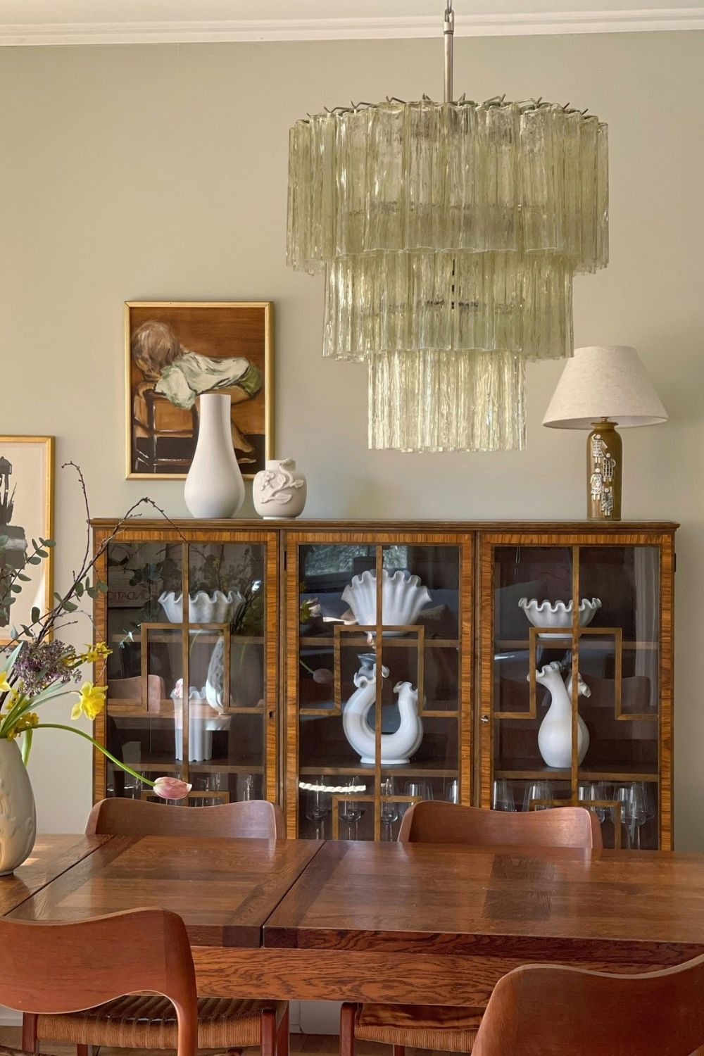 Art Glass Tronchi Chandelier
