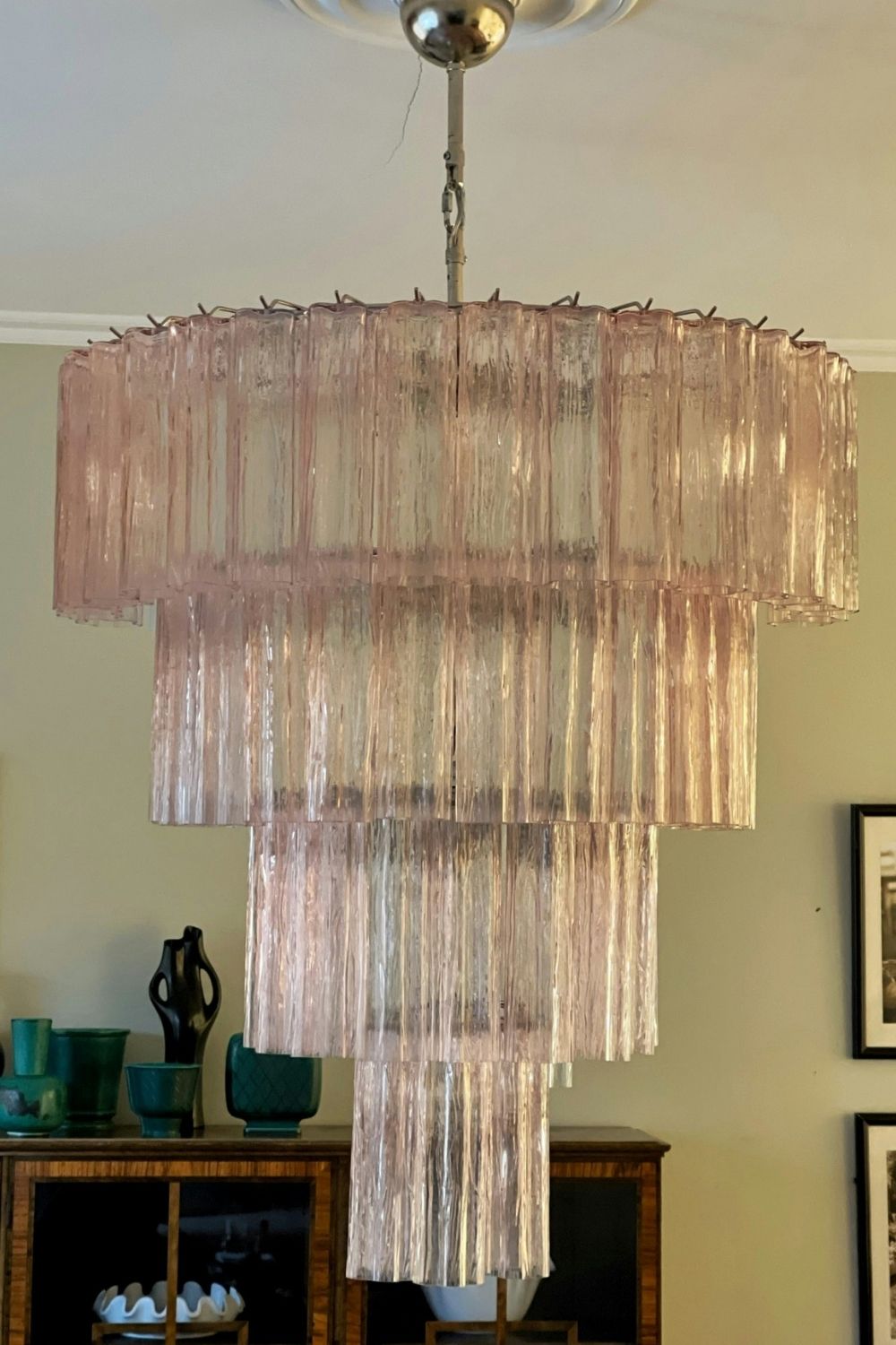 Art Glass Tronchi Chandelier