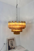 Art Glass Tronchi Chandelier