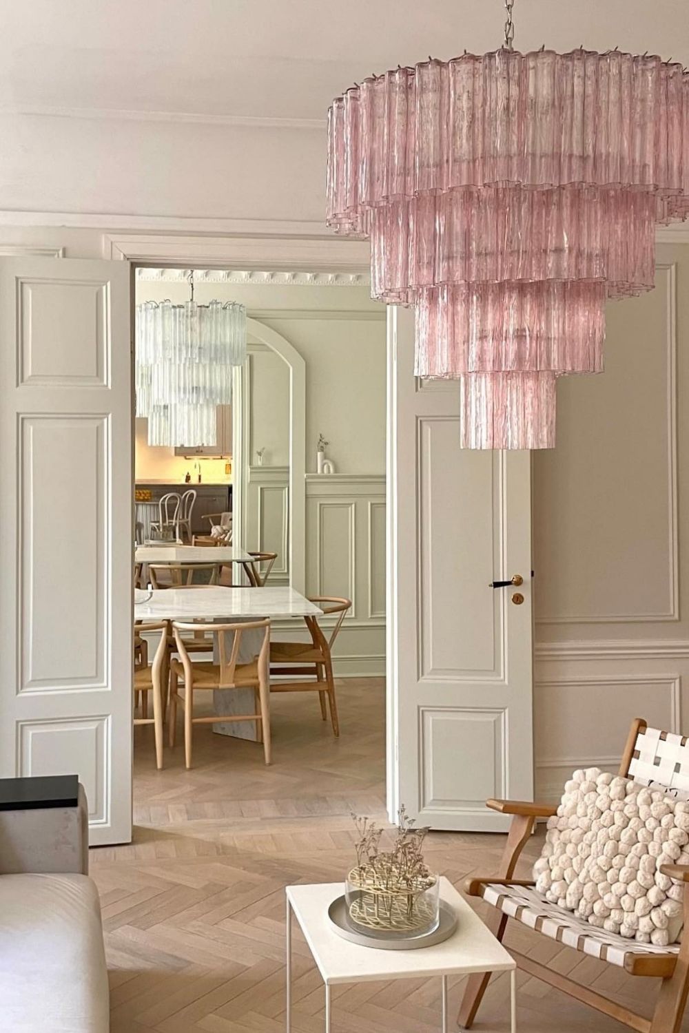 Art Glass Tronchi Chandelier