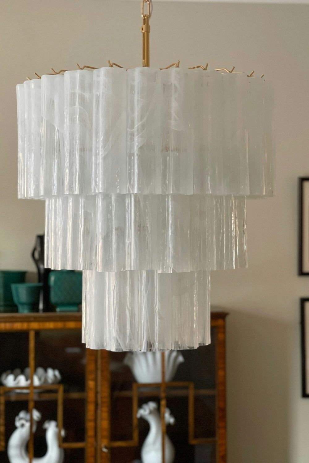 Art Glass Tronchi Chandelier