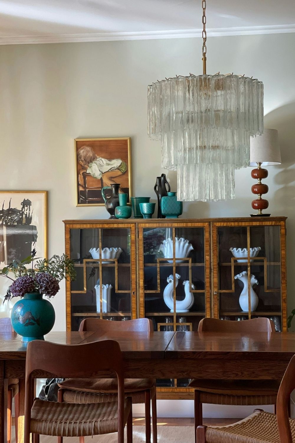 Art Glass Tronchi Chandelier