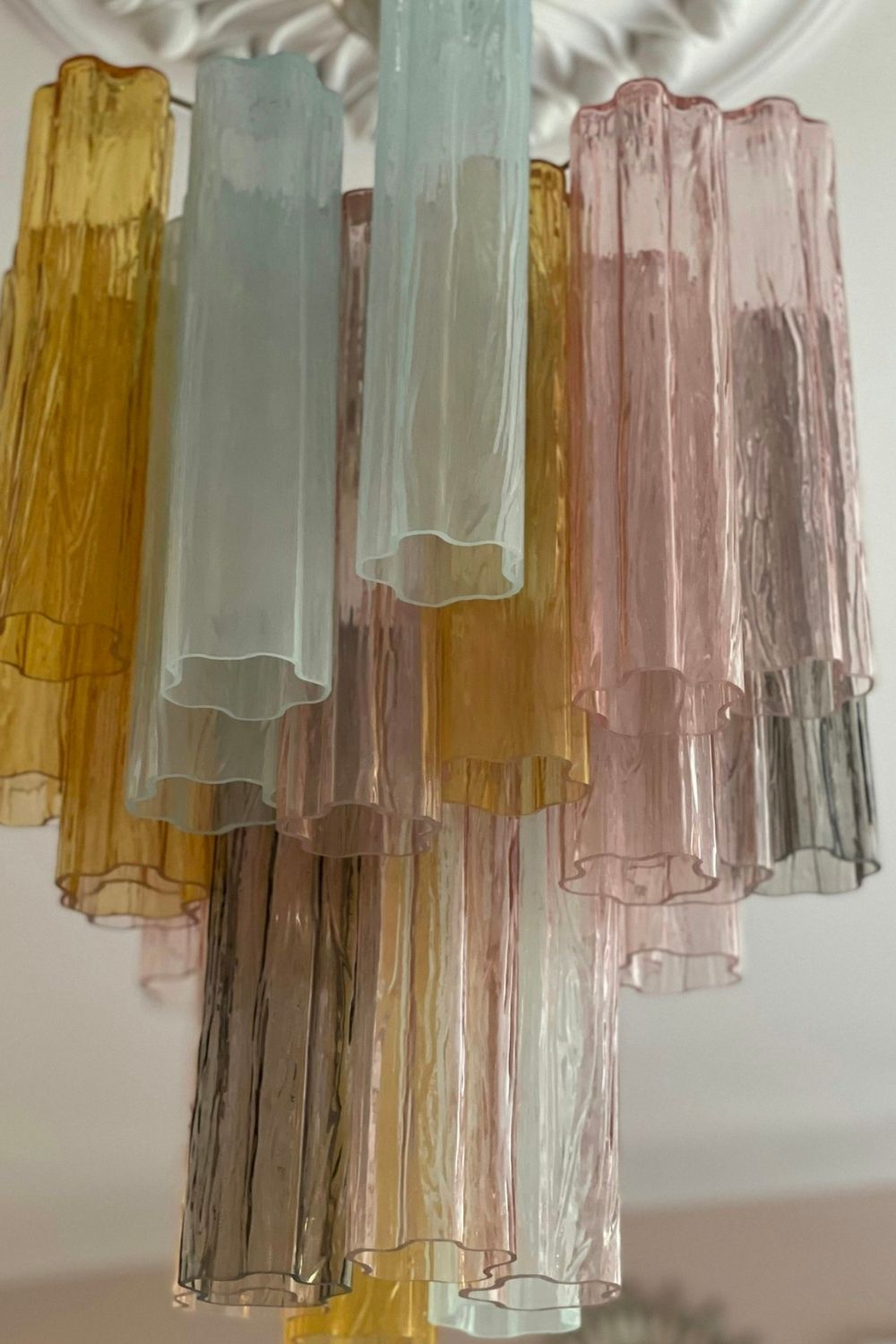 Art Glass Tronchi Chandelier