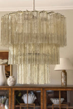 Art Glass Tronchi Chandelier