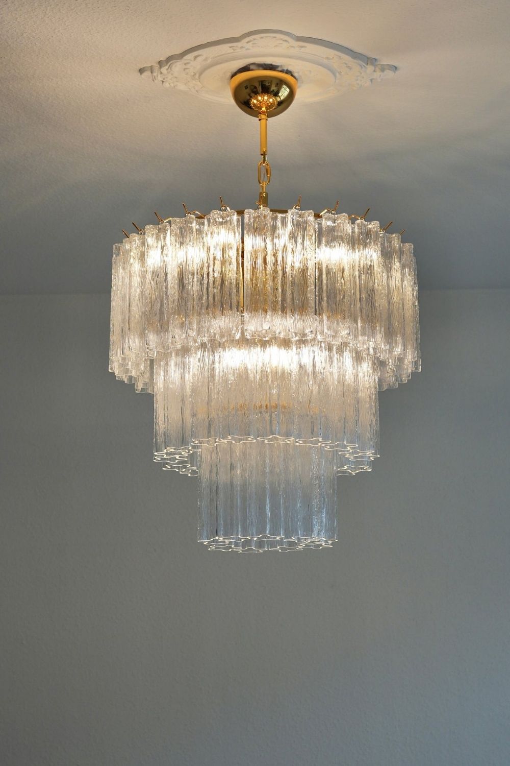 Art Glass Tronchi Chandelier