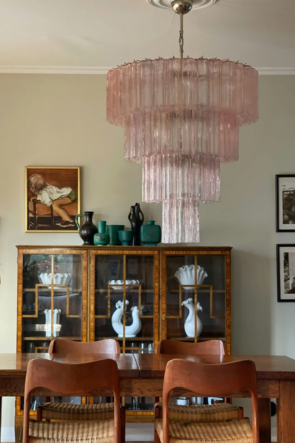 Art Glass Tronchi Chandelier