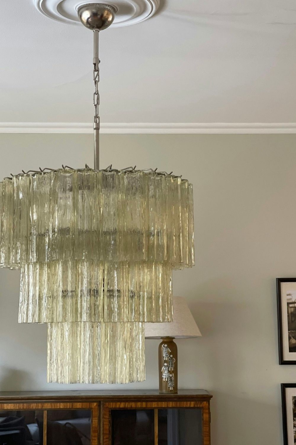 Art Glass Tronchi Chandelier