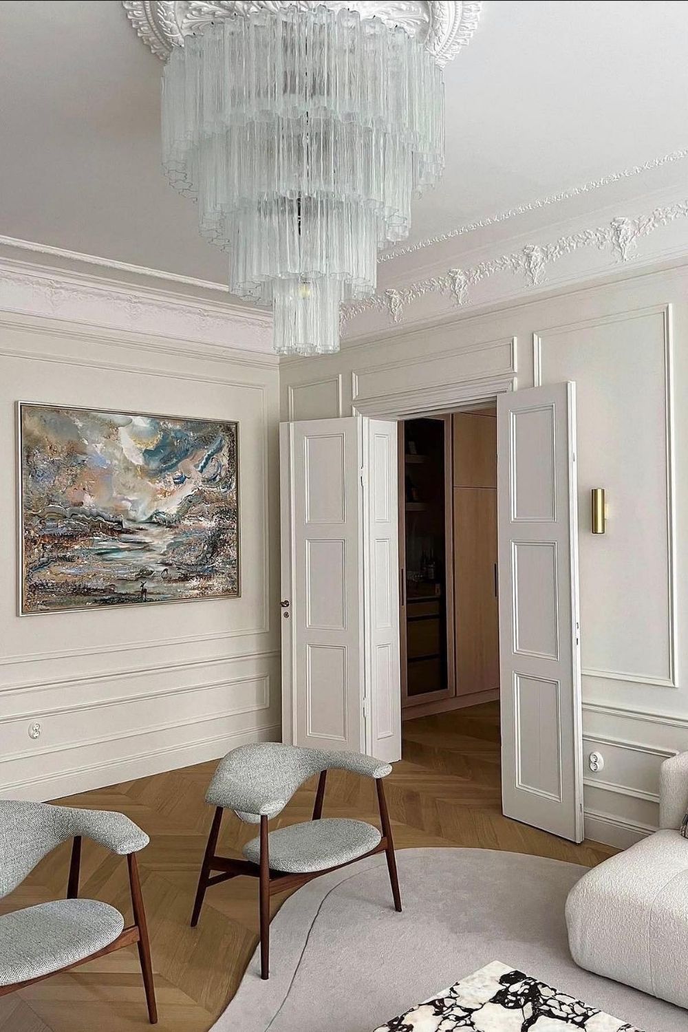 Art Glass Tronchi Chandelier
