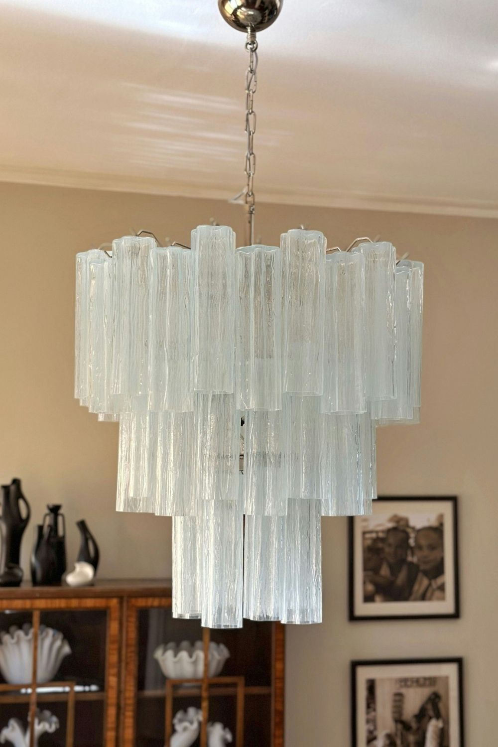 Art Glass Tronchi Chandelier