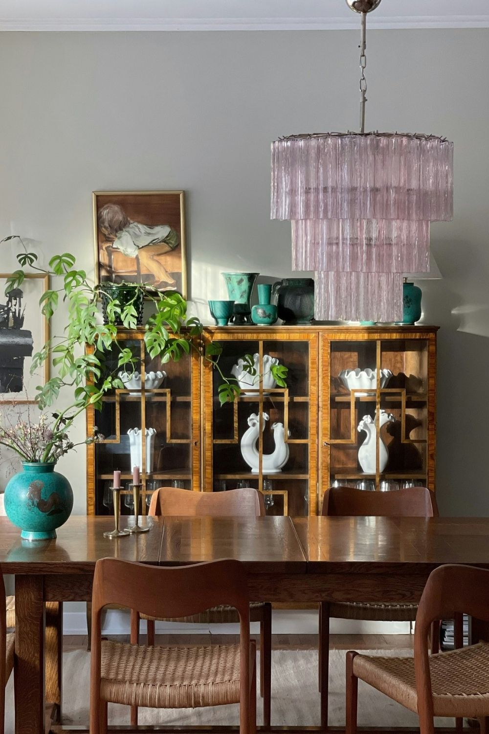 Art Glass Tronchi Chandelier
