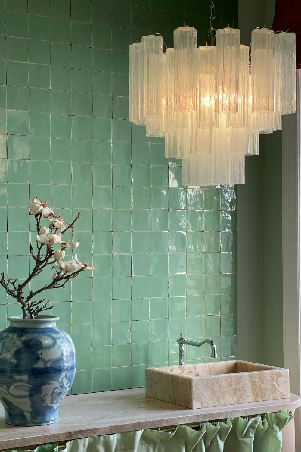 Art Glass Tronchi Chandelier