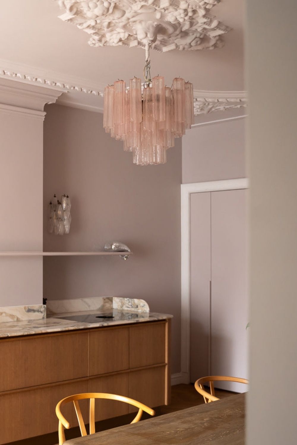 Art Glass Tronchi Chandelier