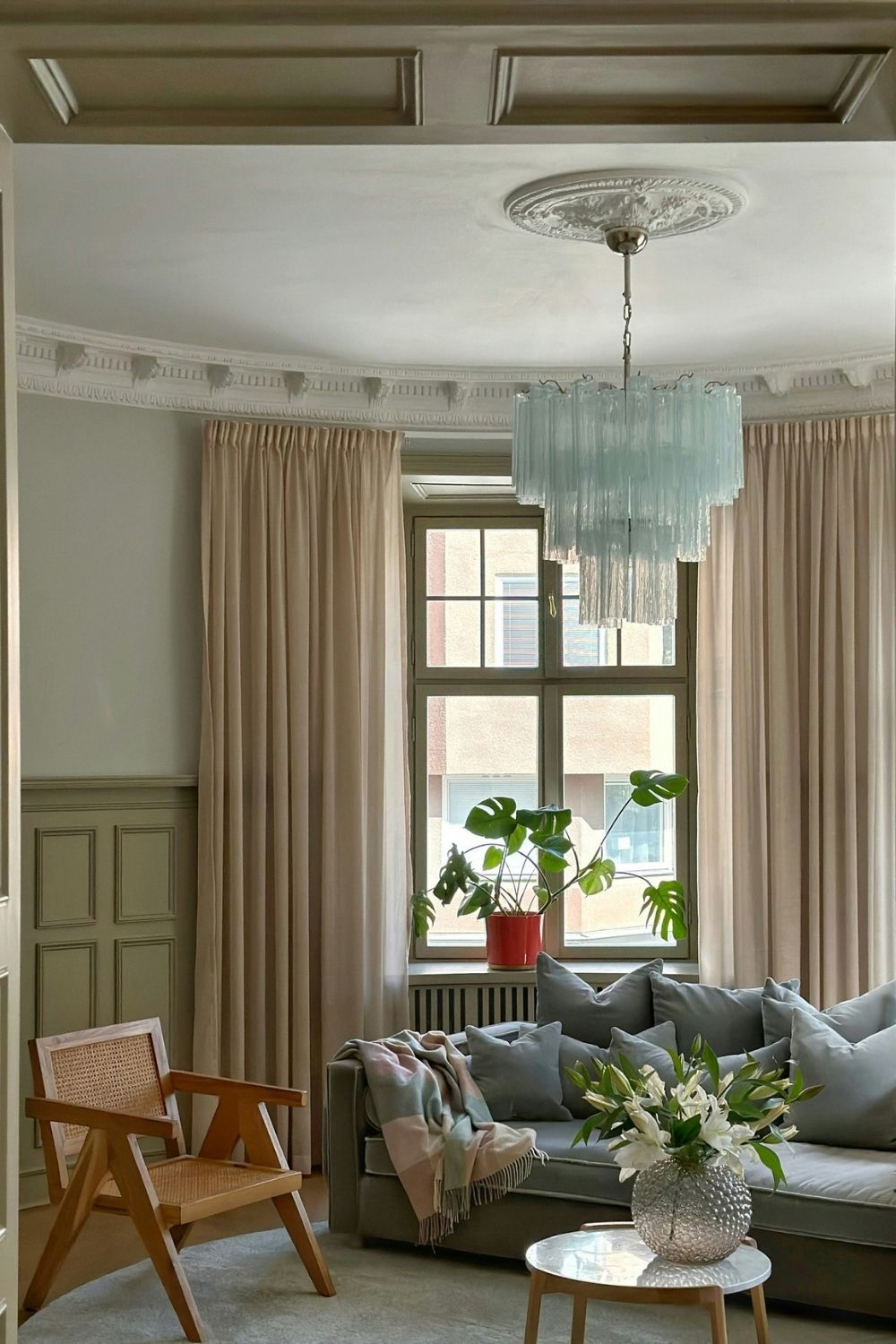 Art Glass Tronchi Chandelier