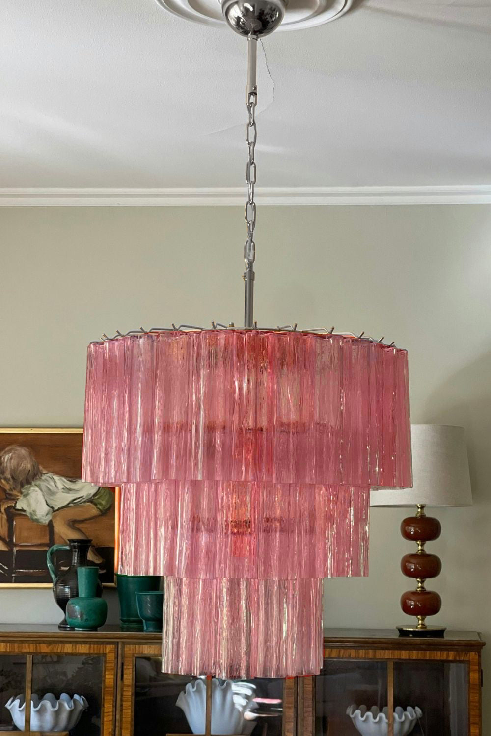 Art Glass Tronchi Chandelier