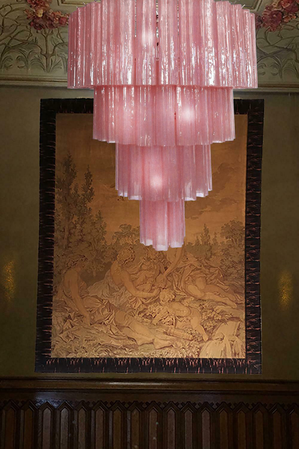Art Glass Tronchi Chandelier