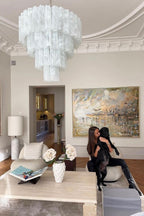Art Glass Tronchi Chandelier
