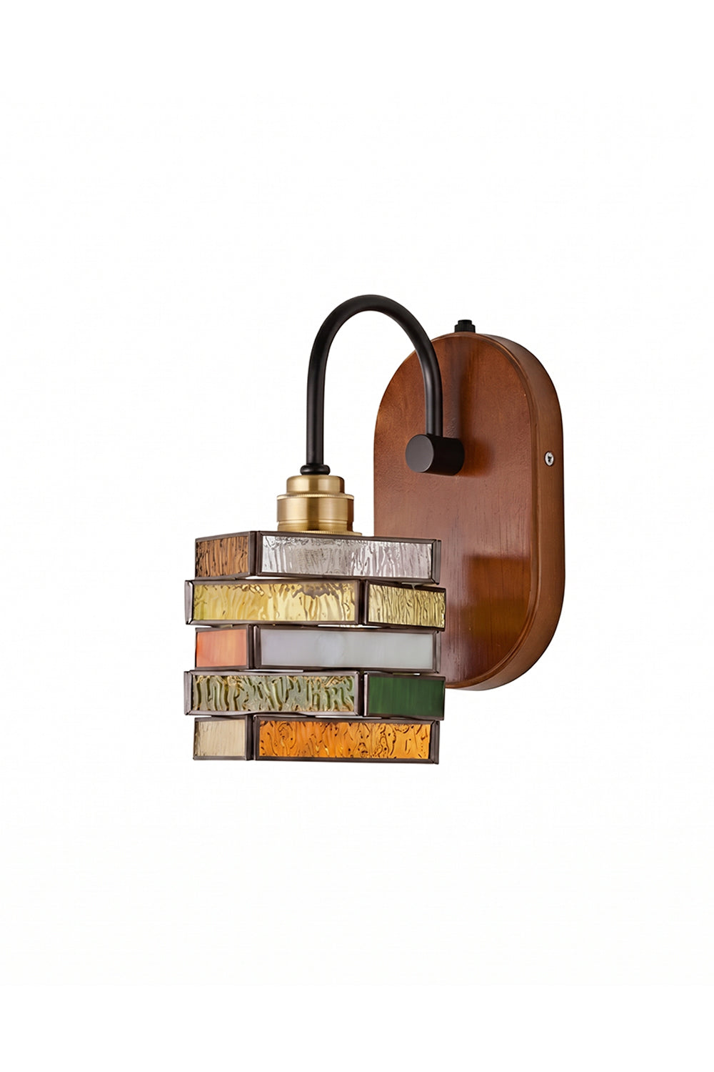 Artisan Mosaic Stained Glass Wall Sconce