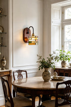 Artisan Mosaic Stained Glass Wall Sconce