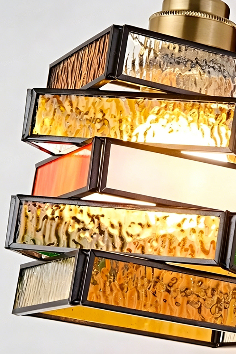 Artisan Mosaic Stained Glass Wall Sconce