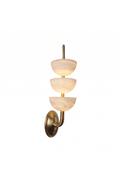 Ascendant Alabaster & Brass Wall Lamp