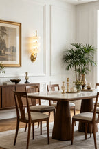 Ascendant Alabaster & Brass Wall Lamp