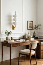Ascendant Alabaster & Brass Wall Lamp