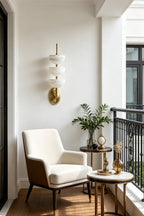 Ascendant Alabaster & Brass Wall Lamp