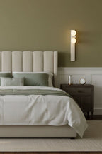 Asymmetrical Travertine Wall Sconce
