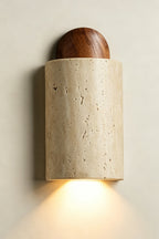 Aura Travertine Wall Light