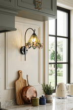 Aura Vine Stained Glass Wall Sconce