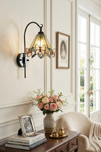 Aura Vine Stained Glass Wall Sconce