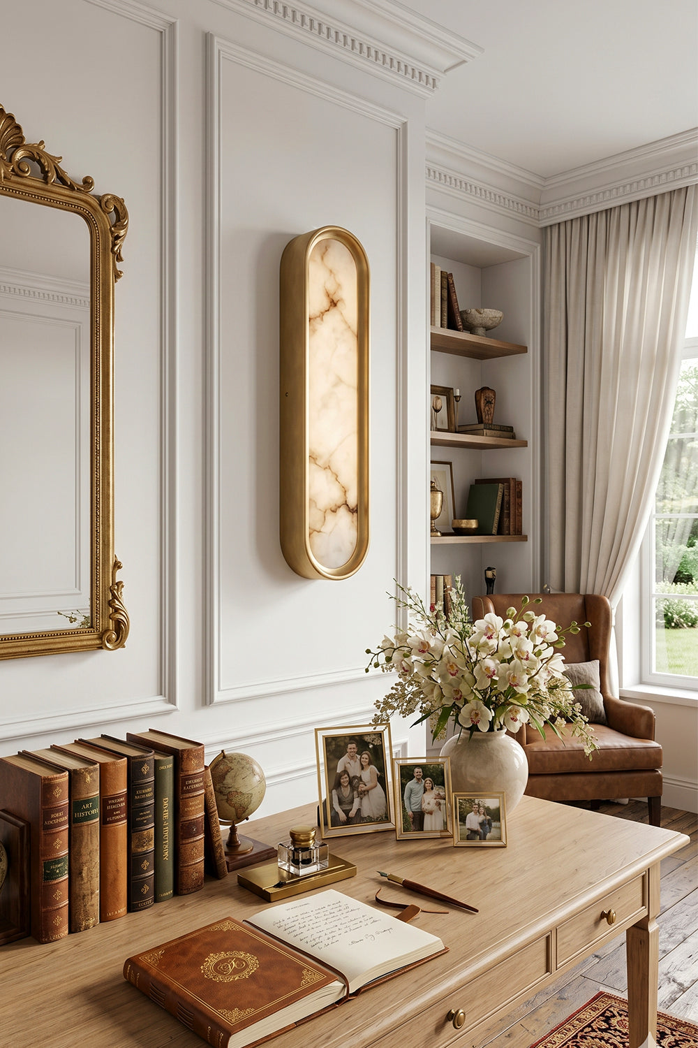 Aurelia Alabaster Wall Light