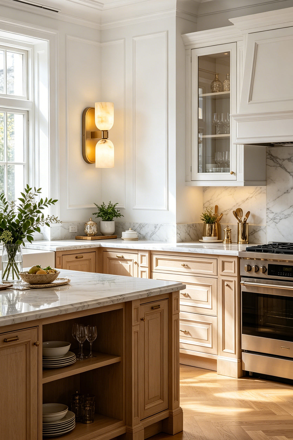 Aurelian Alabaster Wall Light