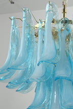 Azurea Petal Glass Chandelier
