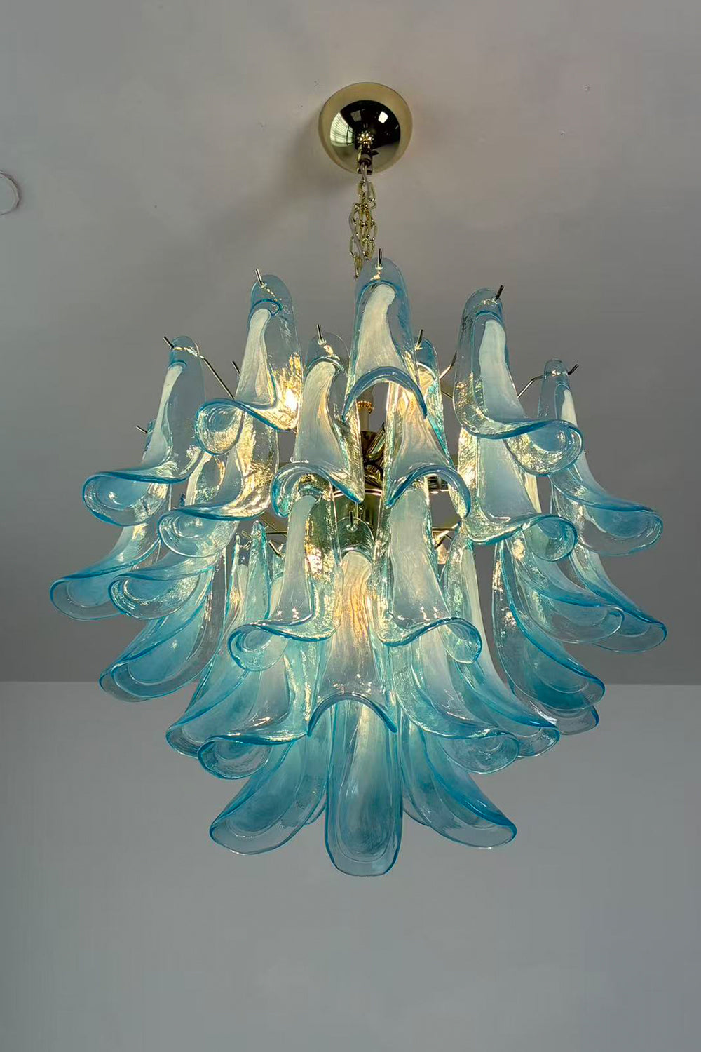Azurea Petal Glass Chandelier