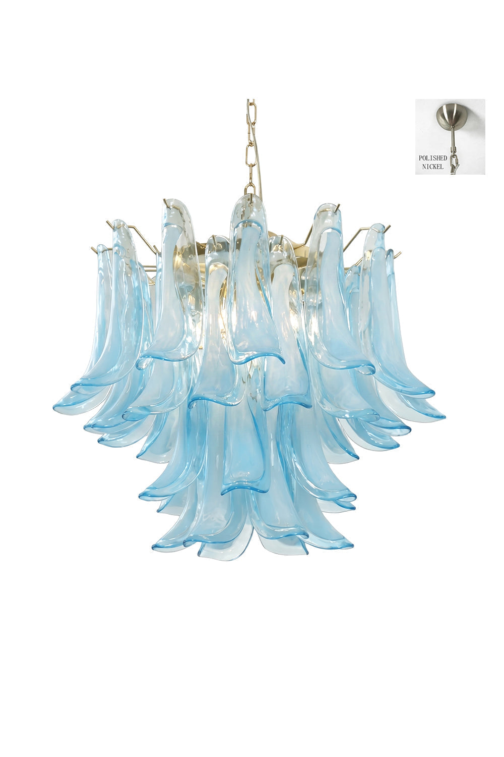 Azurea Petal Glass Chandelier