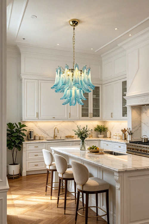 Azurea Petal Glass Chandelier