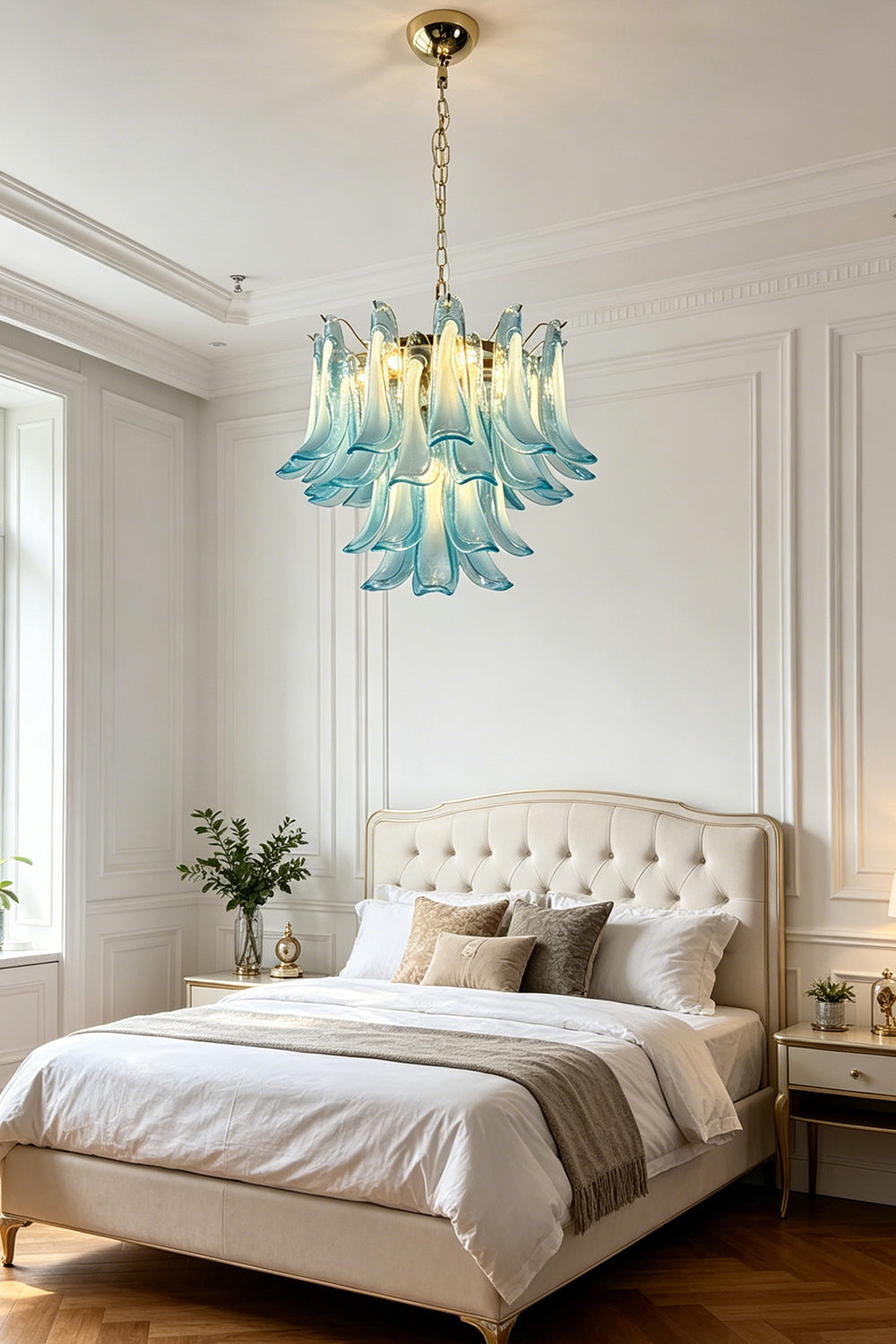 Azurea Petal Glass Chandelier