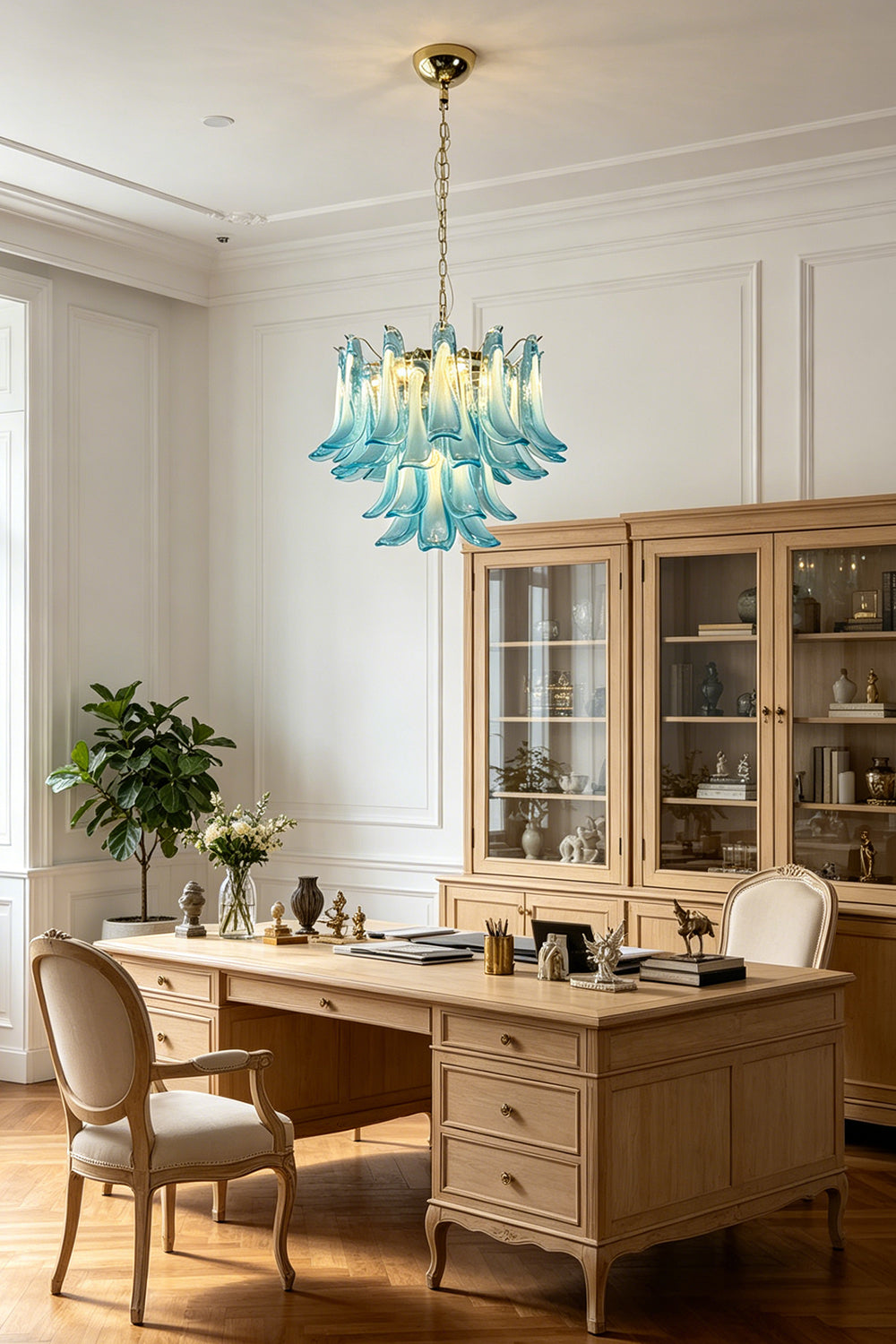 Azurea Petal Glass Chandelier